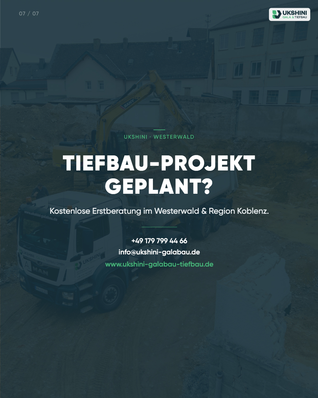 Tiefbau-Projekt geplant – UKSHINI Westerwald