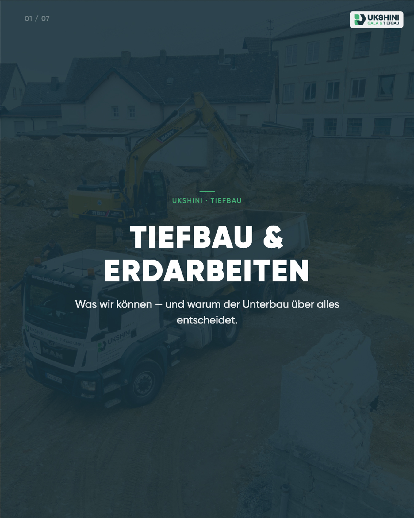 Tiefbau Erdarbeiten Westerwald – UKSHINI Gala- & Tiefbau GmbH